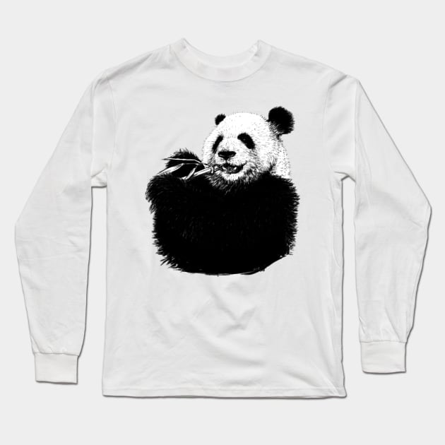 panda Long Sleeve T-Shirt by paulomatiazi